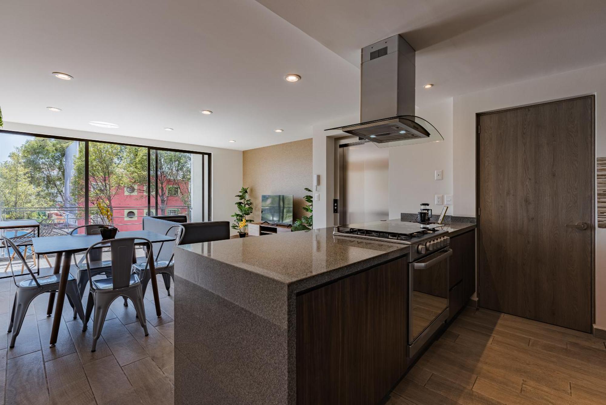 Roma Sur Apartments By Vh Kota Meksiko Ruang foto